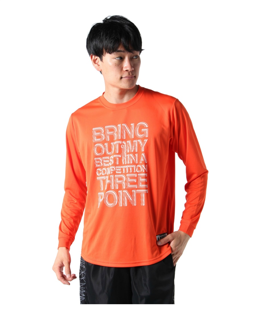 スリーポイント Threepoint バスケットボール 長袖シャツ 長袖プリントtシャツ Tpj03 スポーツ用品ならヒマラヤオンラインストア 公式