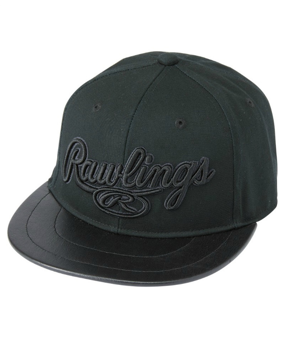 ローリングス（Rawlings） キャップ 帽子 野球 ヴィンテージ ローリングス(Rawlings) 野球 練習帽子 6パネル 合皮フラット