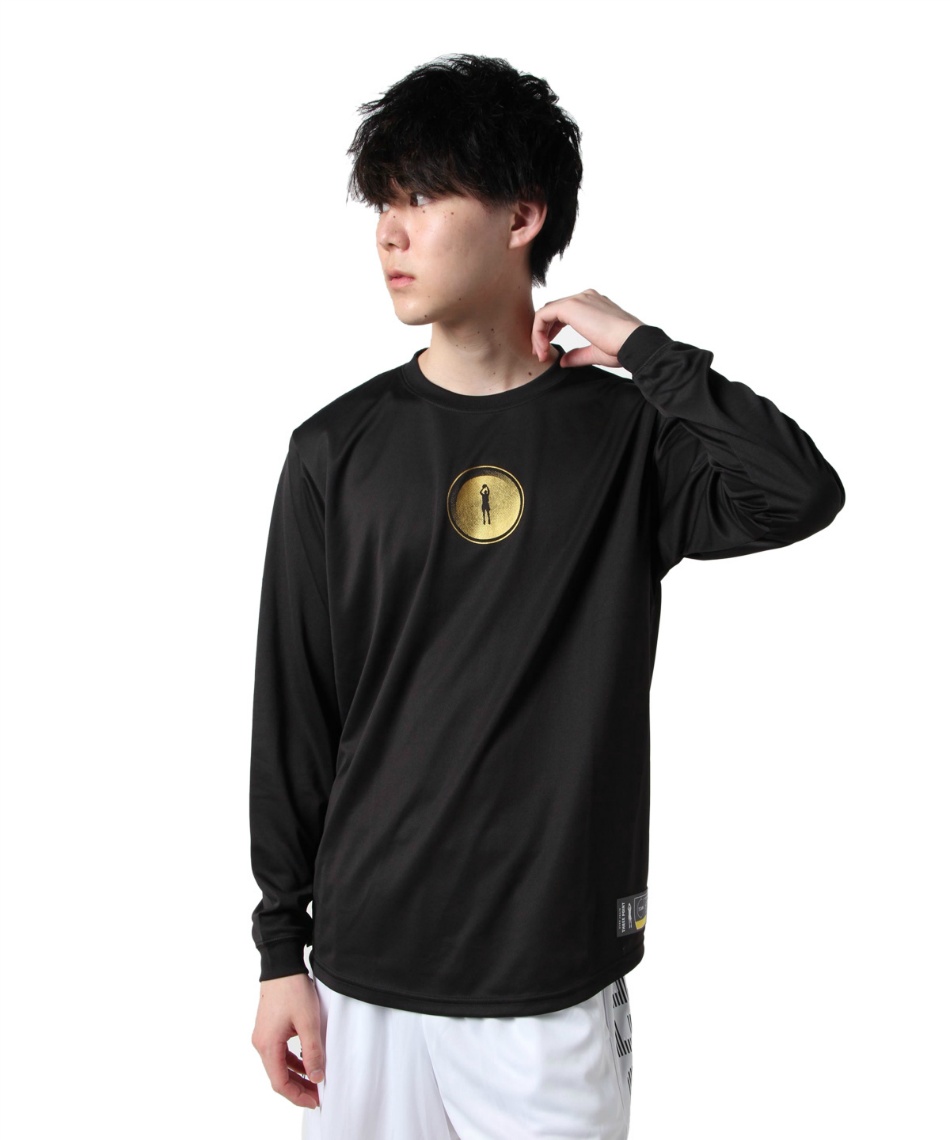 スリーポイント(ThreePoint) バスケットボール 長袖シャツ 背面ロゴT