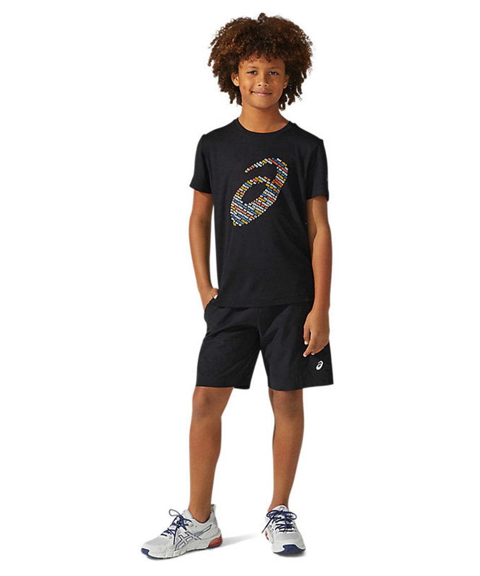 アシックス(asics) ランニングウェア Tシャツ 半袖 Jrグラフィックロゴ