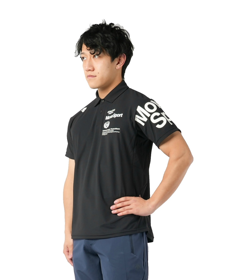 【未着用】 デサント DESCENTE メンズ 半袖 ポロシャツ タグ付き M DESCENTE ポロシャツ 半袖 メンズ デサント SUNSCREEN ポロ/UV