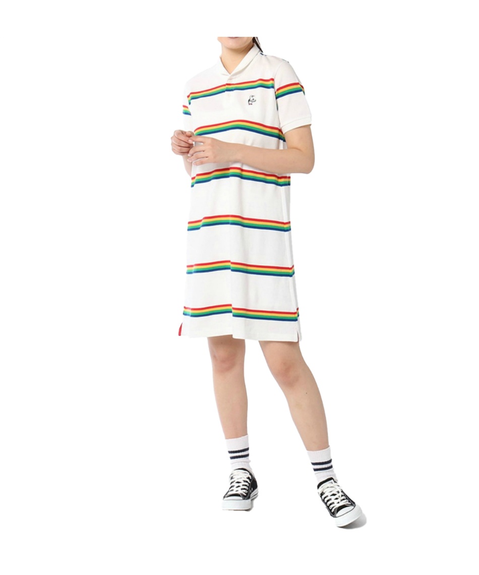 美品 チャムス CHUMS ブービー ポロワンピース レインボー レディース L 楽天市場】【 CHUMS チャムス 】 Booby Polo Dress ブービー
