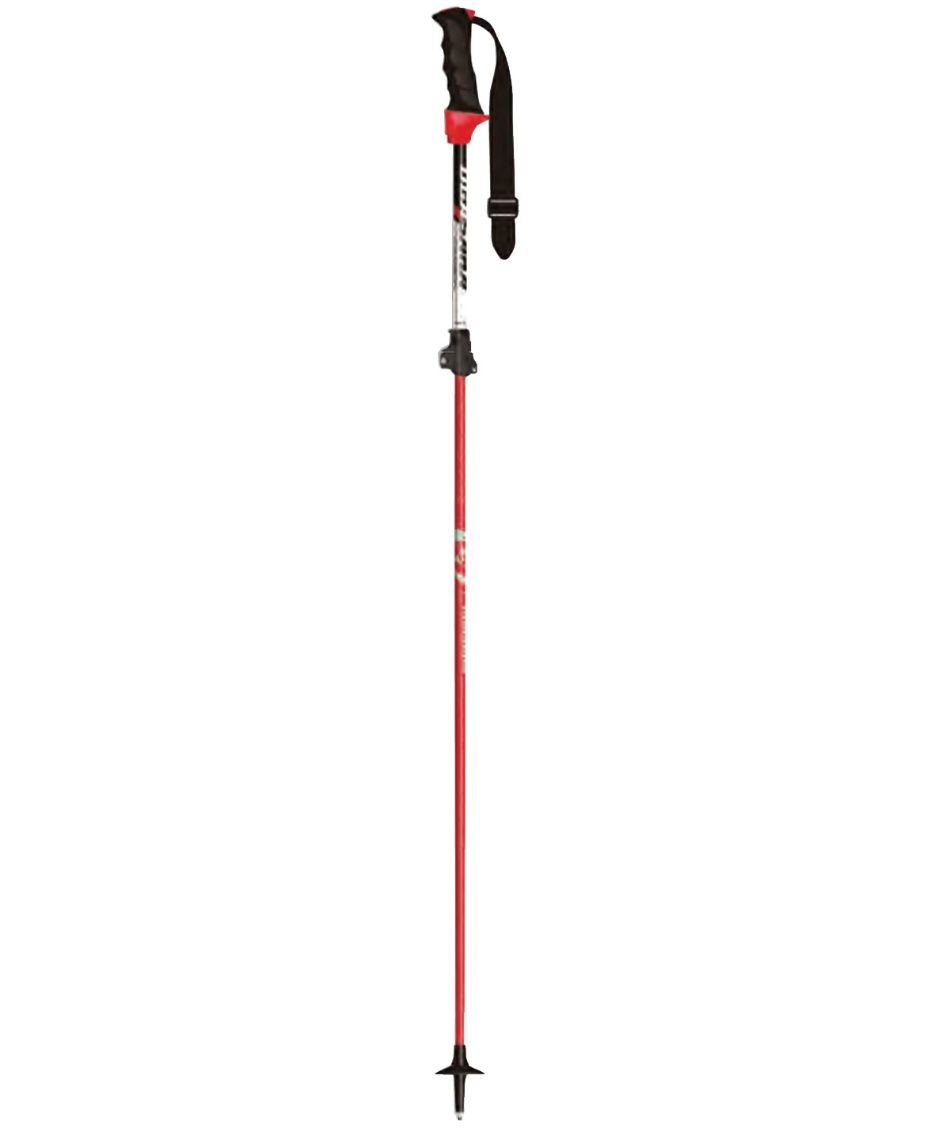 オガサカ(OGASAKA) スキーストック 伸縮カーボンポール LC/RED