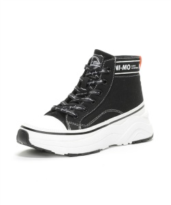 ニーモ Ni-mo ジュニアスニーカー NM J068 ブラック 22.5cm スニーカー キッズ ジュニア 子供 靴 ハイカット 黒