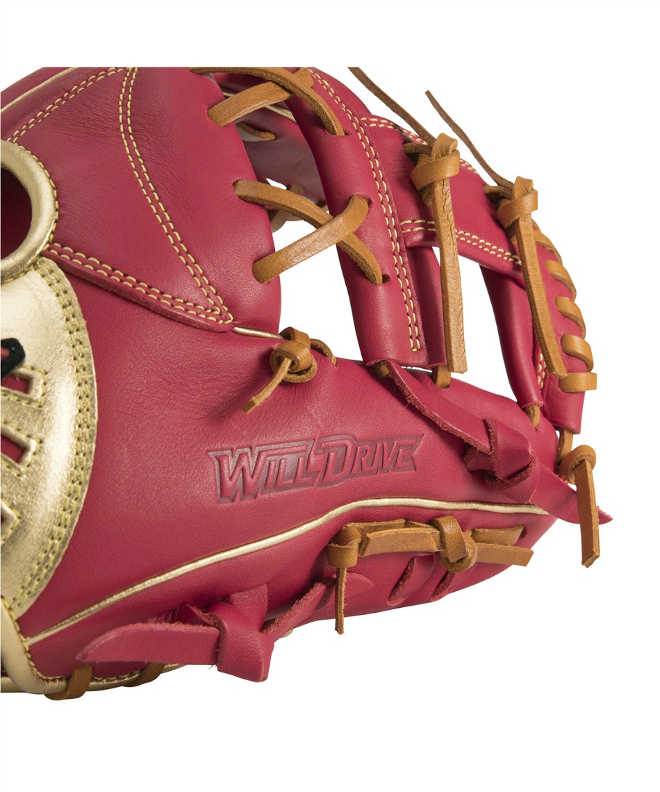ミズノ(MIZUNO) 野球 一般軟式グローブ 内野手 軟式用 WILLDRIVE RED