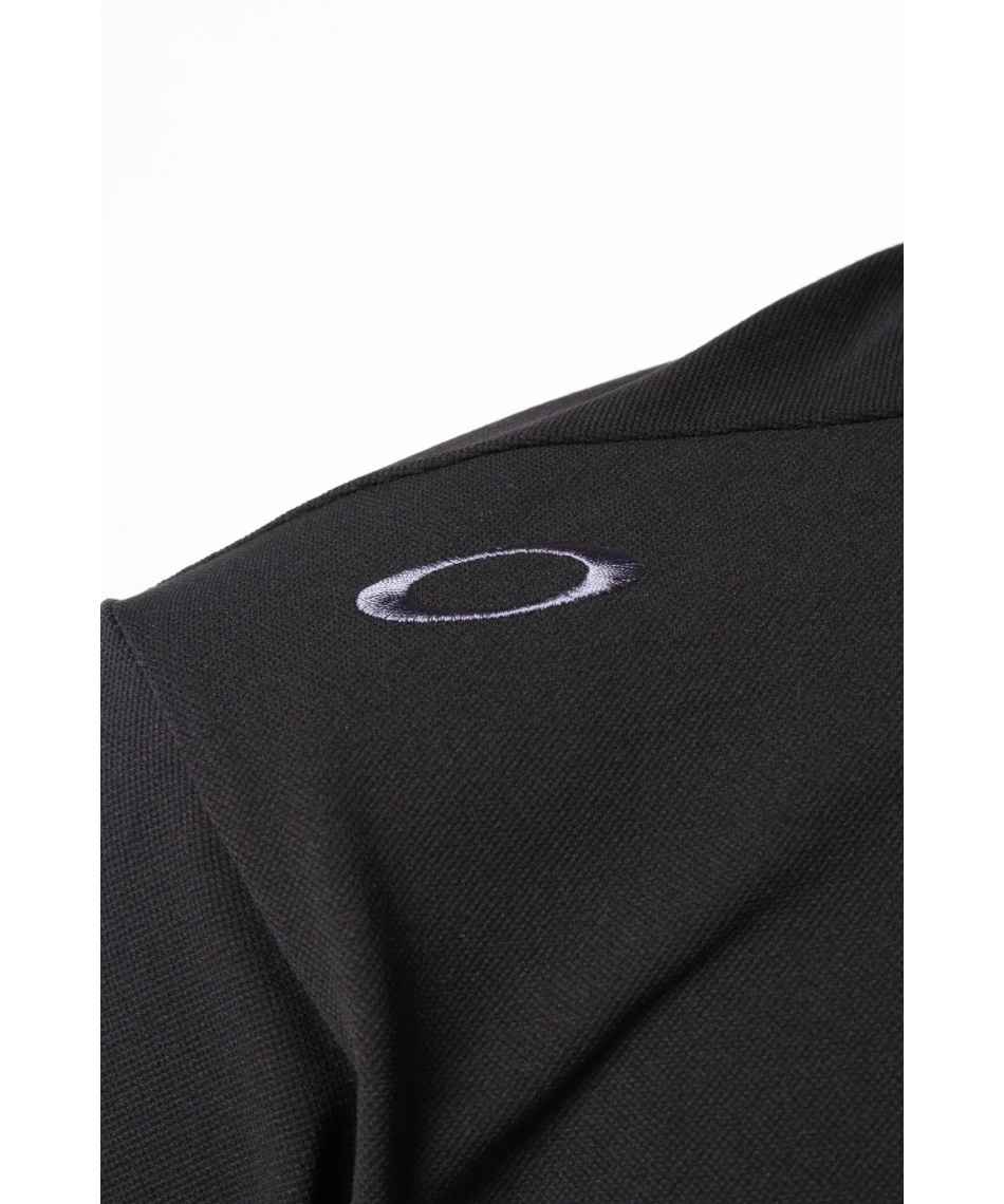極美品✨オークリー ゴルフウェア 長袖シャツ スカル 比翼ボタン 黒 Lサイズ オークリー(OAKLEY) ゴルフウェア 長袖シャツ SKULL EARTH
