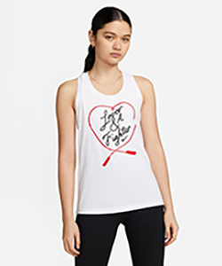 ホワイトノースリーブシャツ M ノースリーブシャツ ウィメンズ DF タンクトップ OC DX7901-100