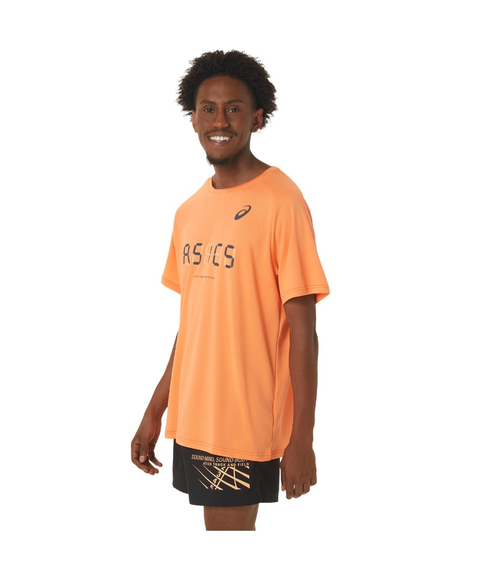 アシックス(asics) 陸上 ウェア 半袖Tシャツ プリント半袖シャツ