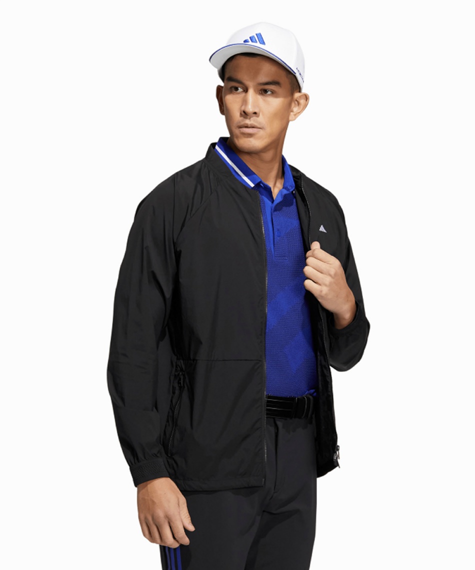 アディダス(adidas) ゴルフウェア ブルゾン クルーネック 撥水 長袖