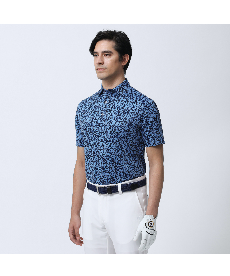 フットジョイ(FootJoy) ゴルフウェア ポロシャツ 半袖 フラワー