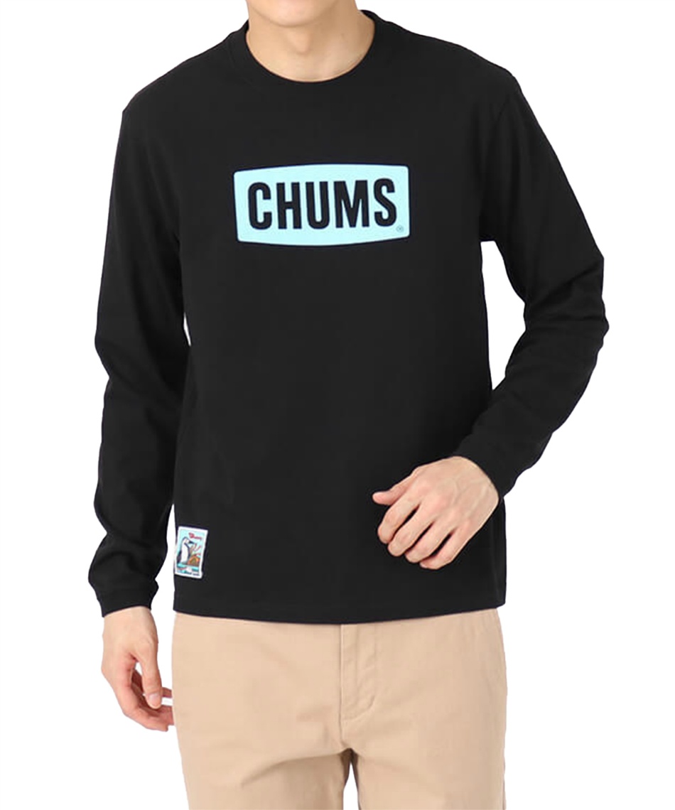 新品 チャムス 40周年限定 ロンT CHUMS ロゴロングスリーブTシャツ