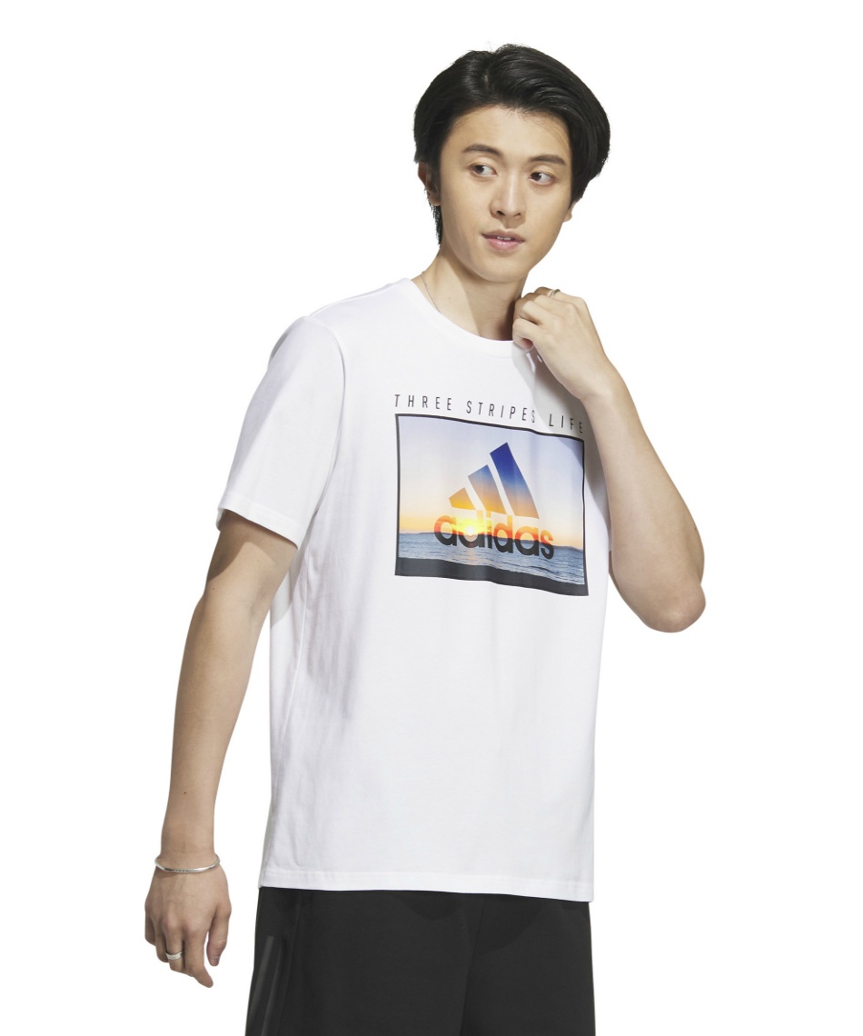 【クーポン対象】Tシャツ 半袖 Ocean Graphic Regular Fit T-Shirt オーシャン グラフィック レギュラーフィット Tシャツ IK4286 IJG10【4/26～5/12】