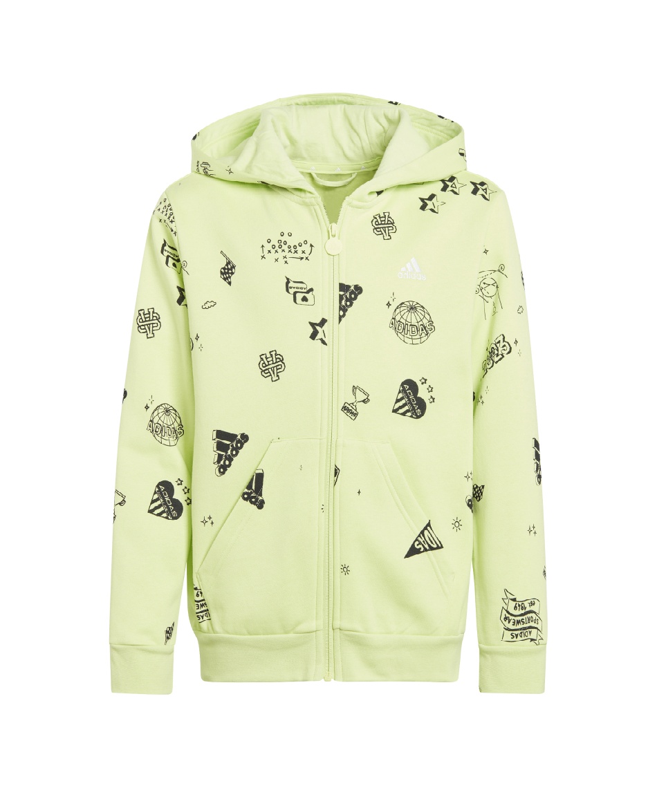 フェンディ キッズ　総ロゴ柄　モンスター パーカー フルジップ フーディー 8A フェンディ キッズ総ロゴ柄モンスター パーカー フルジップ フーディー 8A