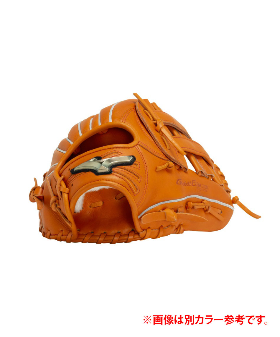 Global Elite 軟式グローブ オレンジ レザー MIZUNO (ミズノ) 軟式グローブ Global Elite グローバルエリート