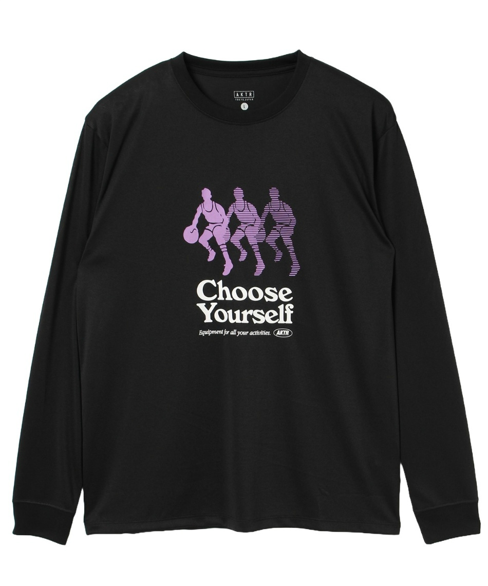 �l���|�C���g60pt �y���������z�A�N�^�[(AKTR) �o�X�P�b�g�{�[�� �����V���c RETRO HOOPSTER L/S SPORTS TEE 124-002005 �����Y BK M