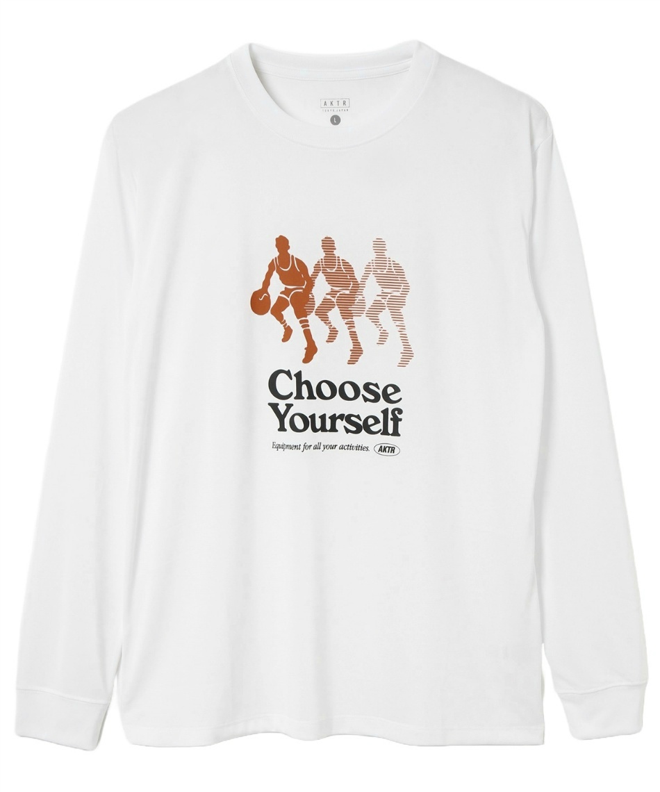 �l���|�C���g60pt �y���������z�A�N�^�[(AKTR) �o�X�P�b�g�{�[�� �����V���c RETRO HOOPSTER L/S SPORTS TEE 124-002005 �����Y WH L