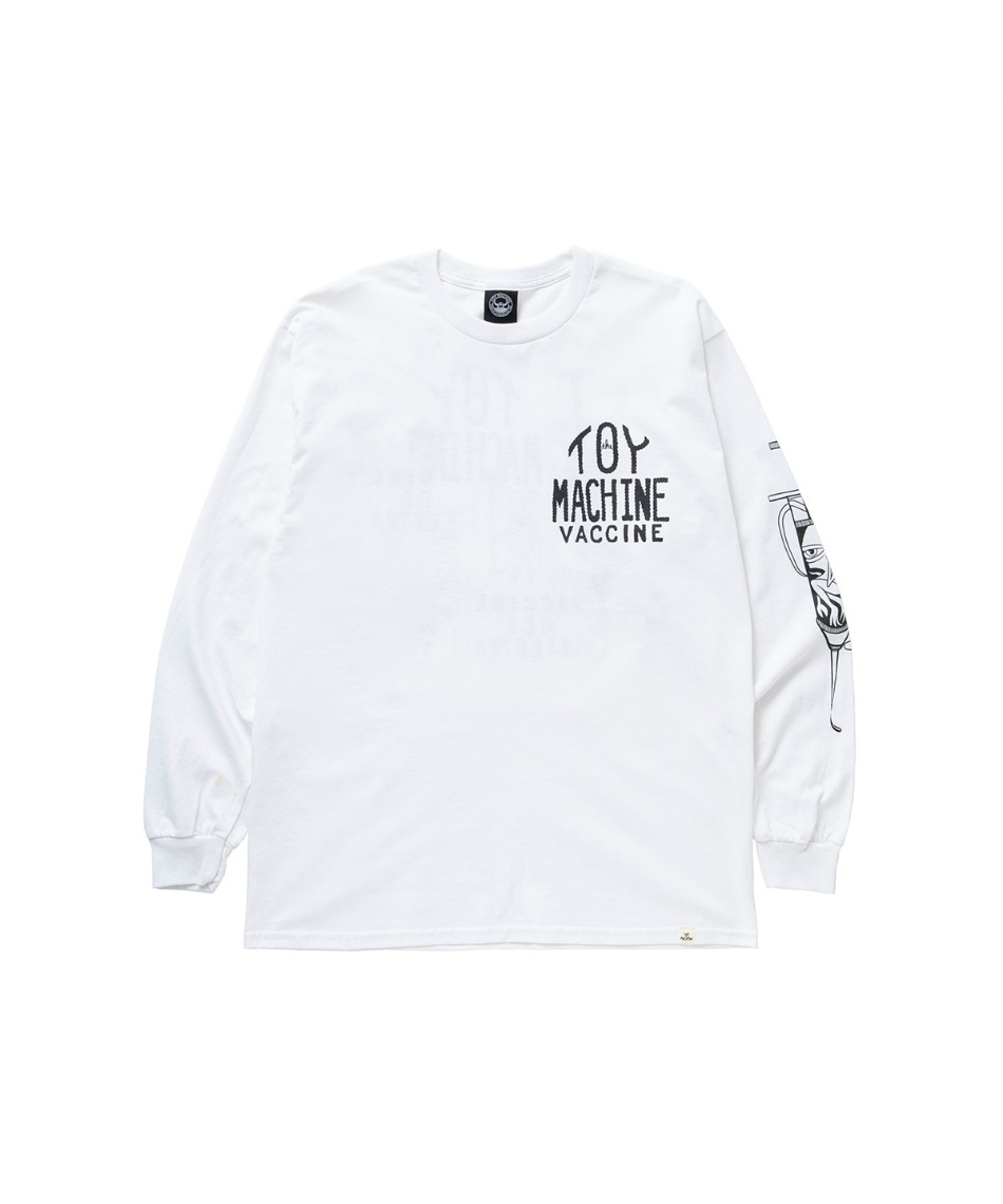 トイ マシーン(TOY MACHINE) Tシャツ 長袖 VACCINE GET INJECTED