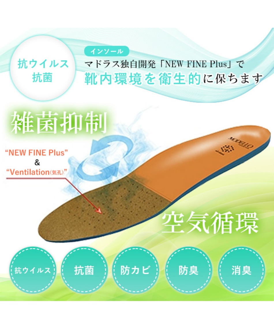 マドラス(madras) ビジネスシューズ 内羽根ストレートチップ ビジネス