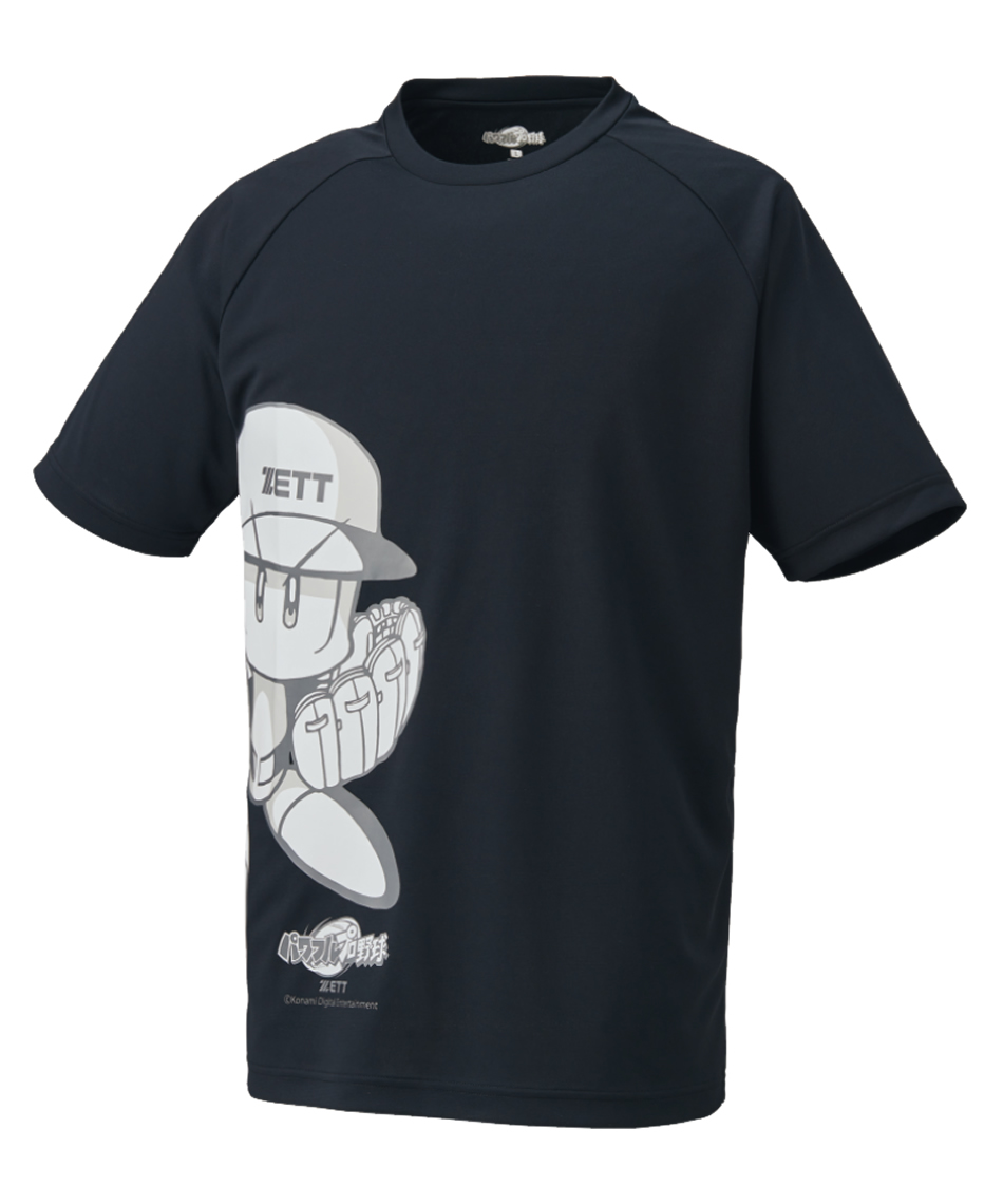 コラボT ゼット(ZETT) 野球ウェア 半袖Tシャツ パワプロ君コラボT