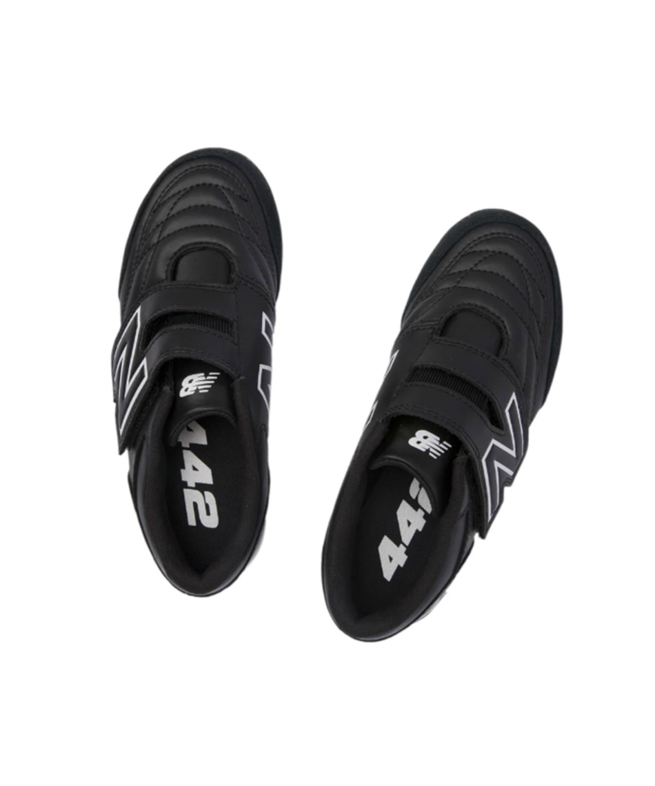 【ドム】New Balance サッカーシューズ 黒 サッカー トレーニングシューズ442 v2 V TF JNR BK2JS4VTBK2 W