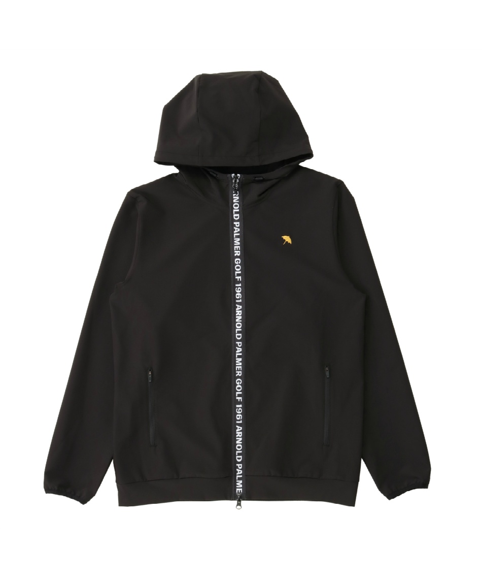 ゴルフウェア スウェット BKロゴファスナージップフーディー