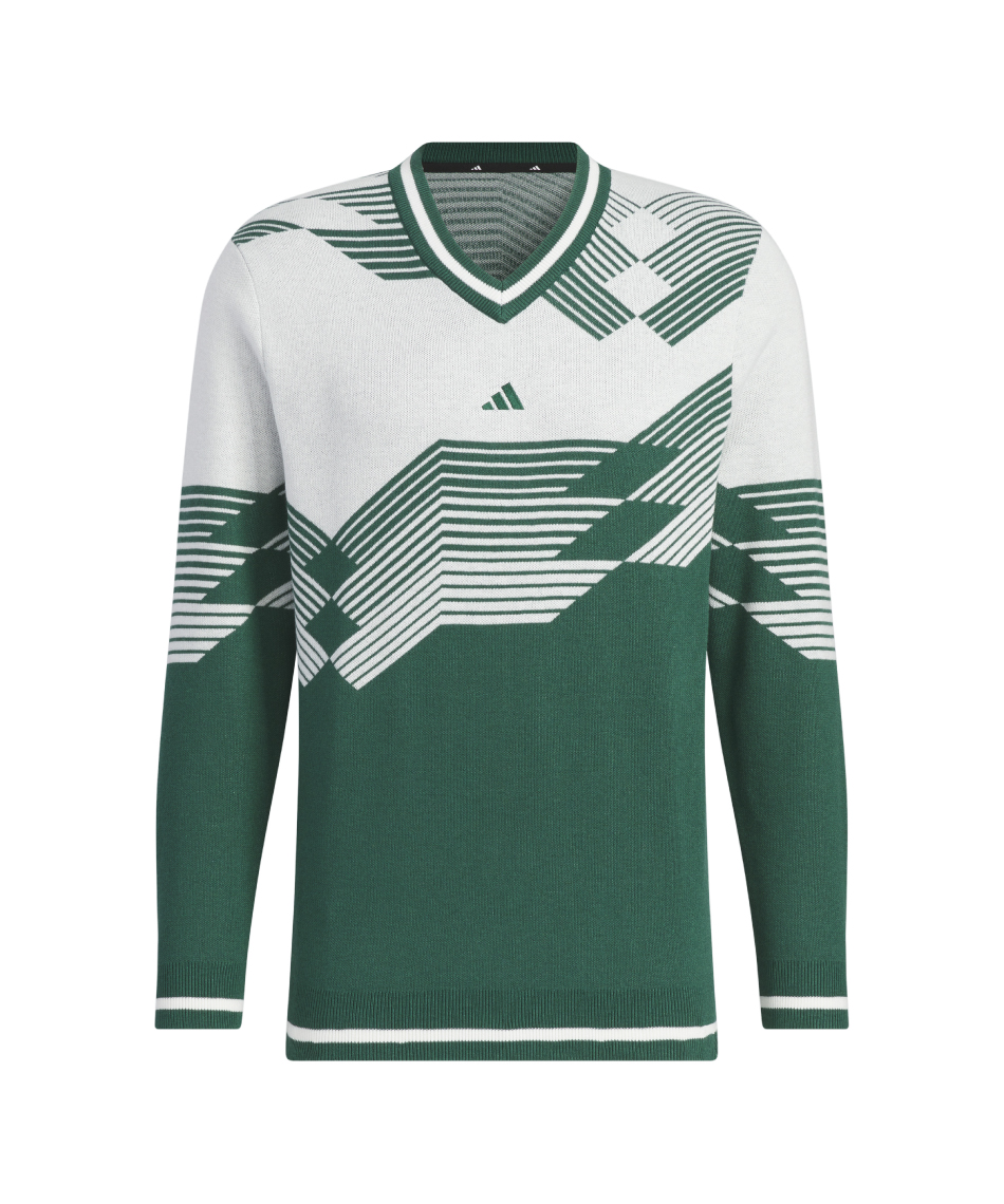 ゴルフウェア セーター アーカイブグラフィックVネック長袖セーター