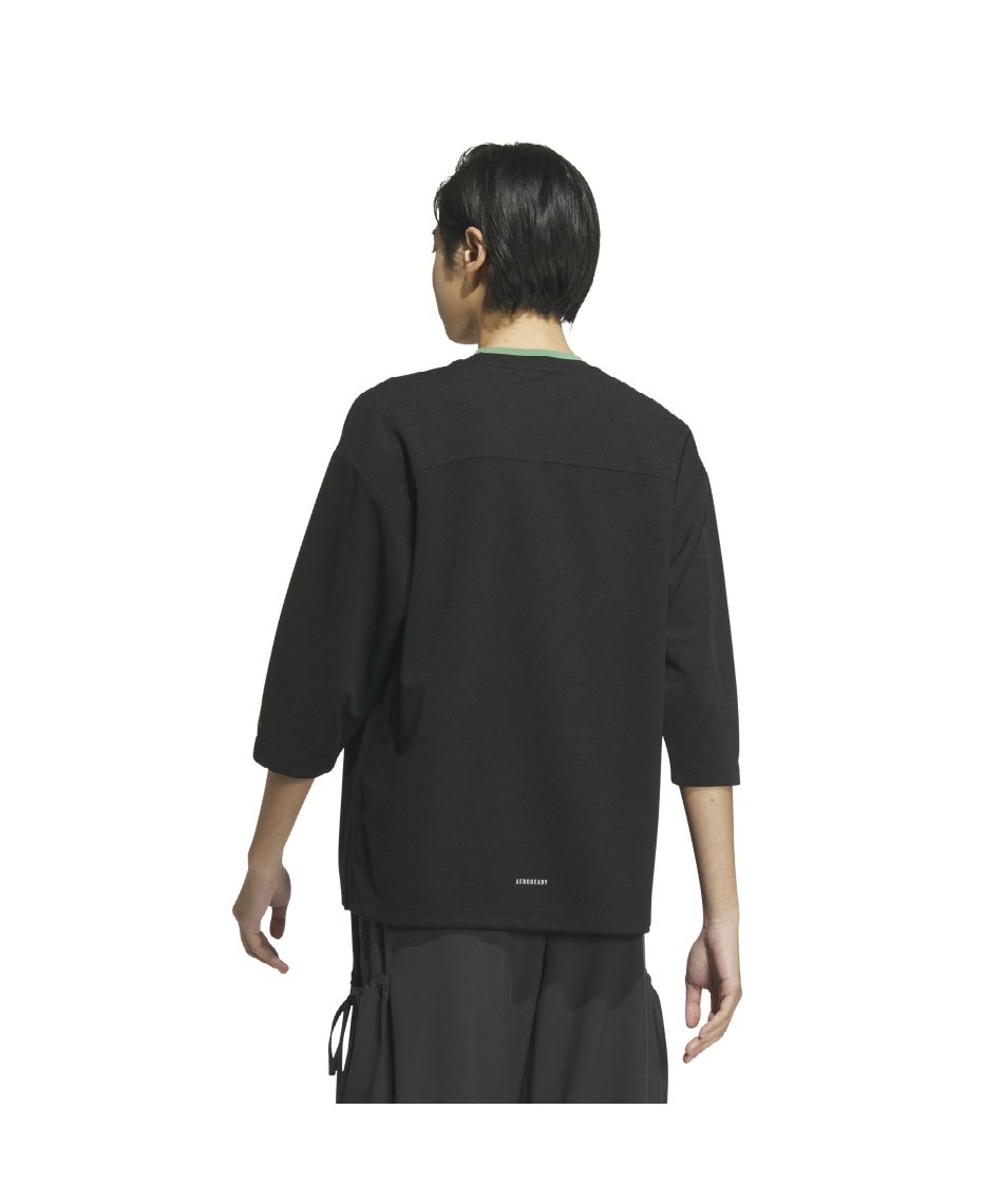 Tシャツ 長袖カレッジ ルーズフィット ピケ 3/4袖（七分袖）T