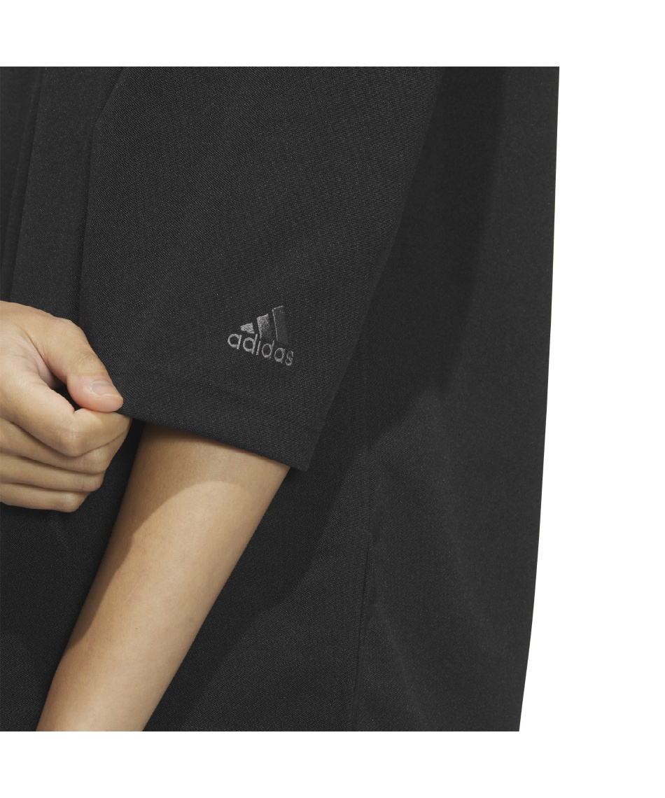 adidas フリルリボン付き長袖ジャケット　ブラック　XLサイズ　JI7536 adidasフリルリボン付き 長袖 ジャケットブラックXLサイズJI7536
