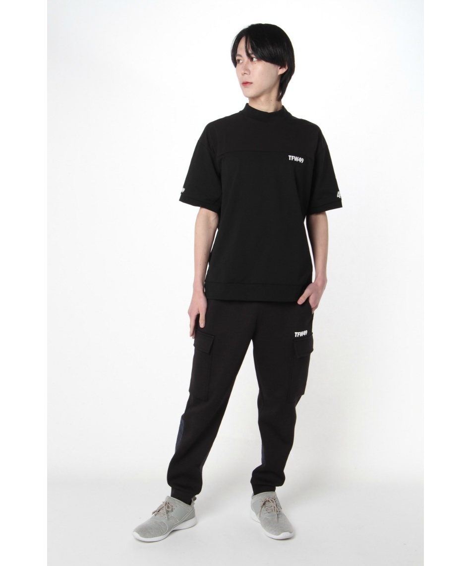 ゴルフウェア 半袖シャツSIDE ZIP HALF MOCKNECKT102420012
