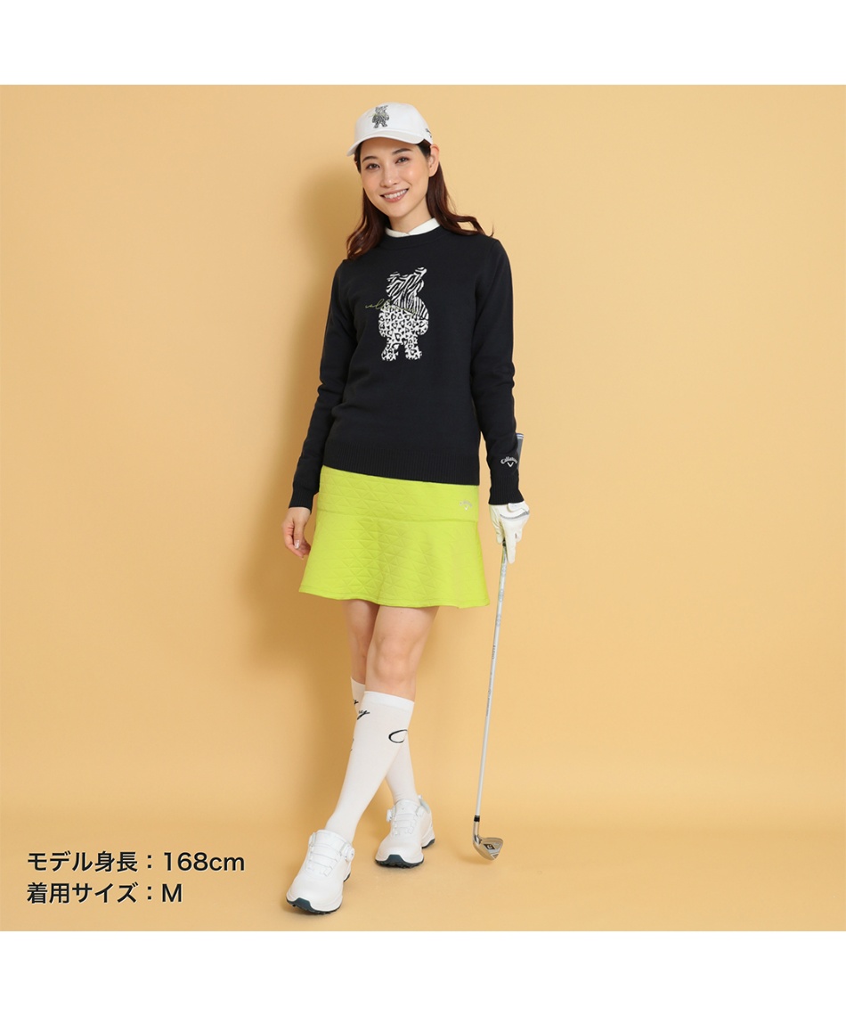 ゴルフウェア セーター ベアジャカードクルーネックニット C24218205