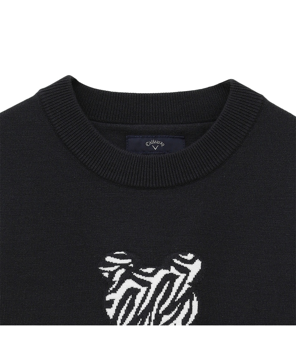 ゴルフウェア セーター ベアジャカードクルーネックニット C24218205