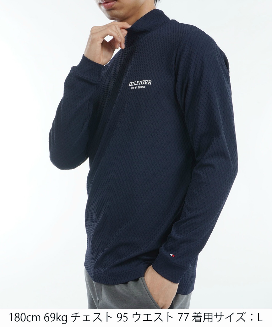 GOLF トミーヒルフィガーゴルフ　ハイネック　シャツ トミーヒルフィガーゴルフ(TOMMY HILFIGER GOLF) ゴルフウェア 長袖