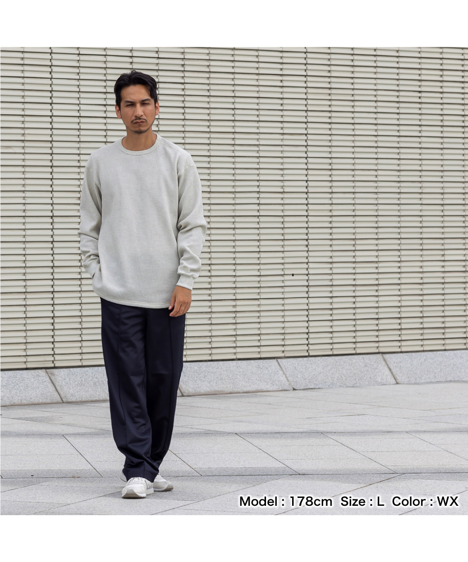 長袖シャツ ロングスリーブウォームワッフルクルー NT62436 WX 【国内