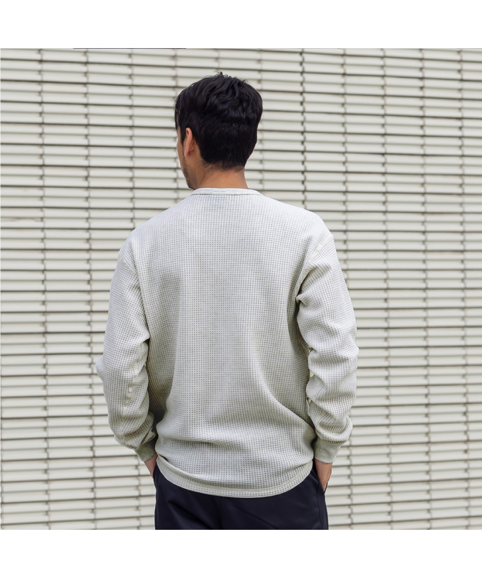 長袖シャツ ロングスリーブウォームワッフルクルー NT62436 WX