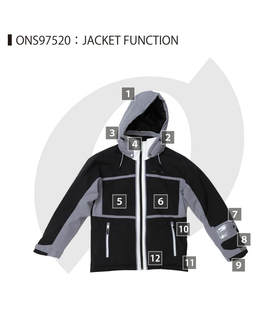 スキーウェア 上下セット MEN'S SUIT ONS97520 【24-25 2025モデル