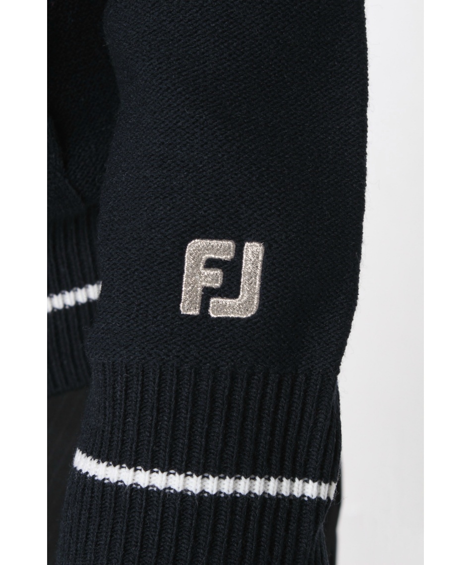 ☆footjoy golf☆フットジョイ韓国 レディース防風ニット フットジョイ(FootJoy) ゴルフウェア セーター ケーブル柄 防風裏地