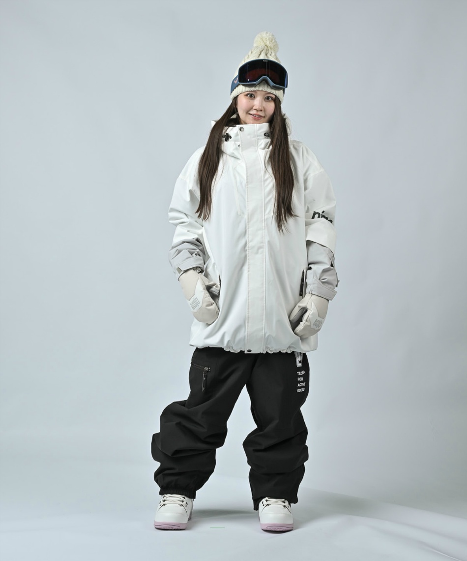 nima スノーボードウェアセット 130サイズ グレー/黒/白 nima スノーボードウェアセット 130サイズ グレー/黒/白 子供