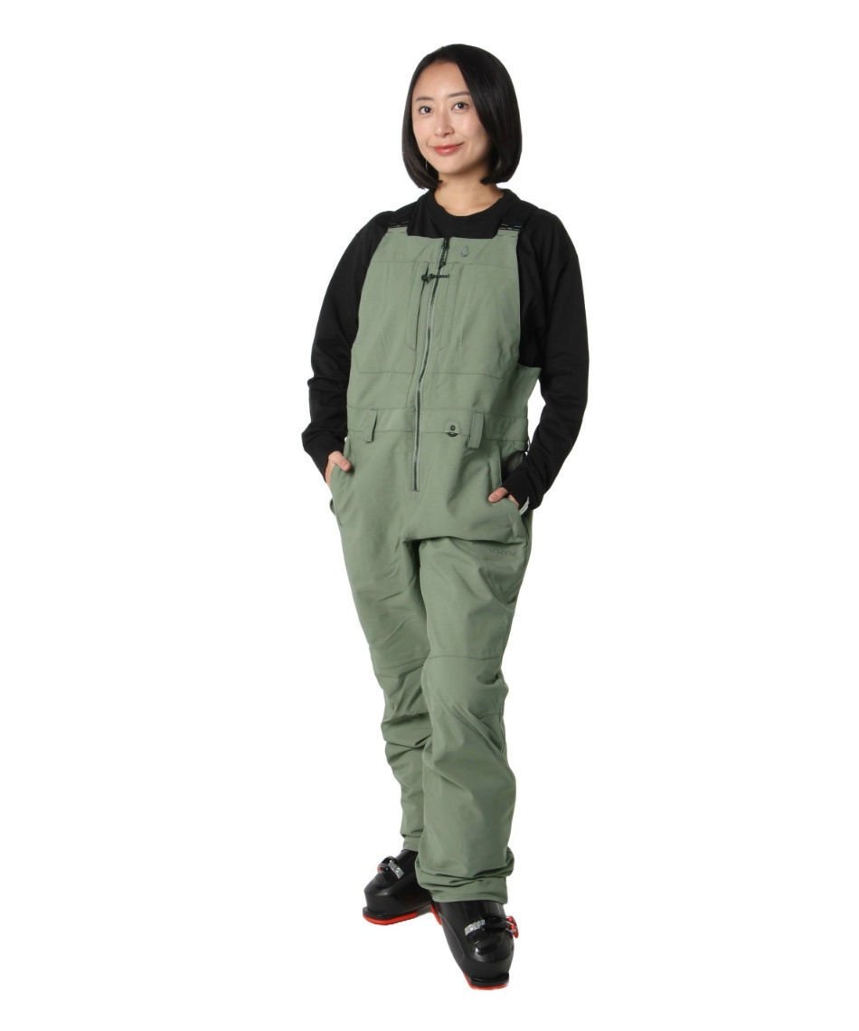 獲得ポイント253pt 【送料無料】ボルコム(VOLCOM) スノーボード パンツ Womens Swift Bib Overalls H1352506 【国内正規品】【24-25 2025モデル】 レディース LCG M