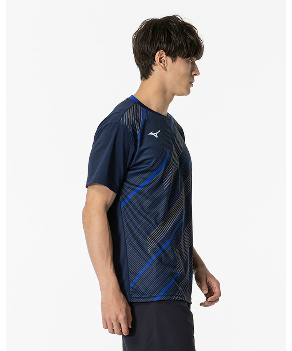 Mizuno バドミントンシャツ Mサイズ ブラック ミズノ(MIZUNO) バドミントンウェア ゲームシャツ 62JAB029