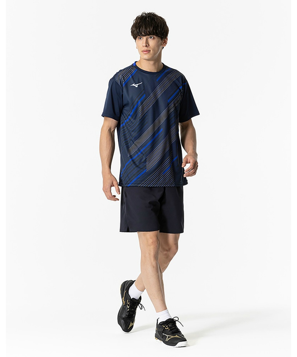 バドミントンウェア シャツ、ハーフパンツセット（ヨネックス・ミズノ・バボラ） ミズノ(MIZUNO) バドミントンウェア ゲームシャツ 62JAB029