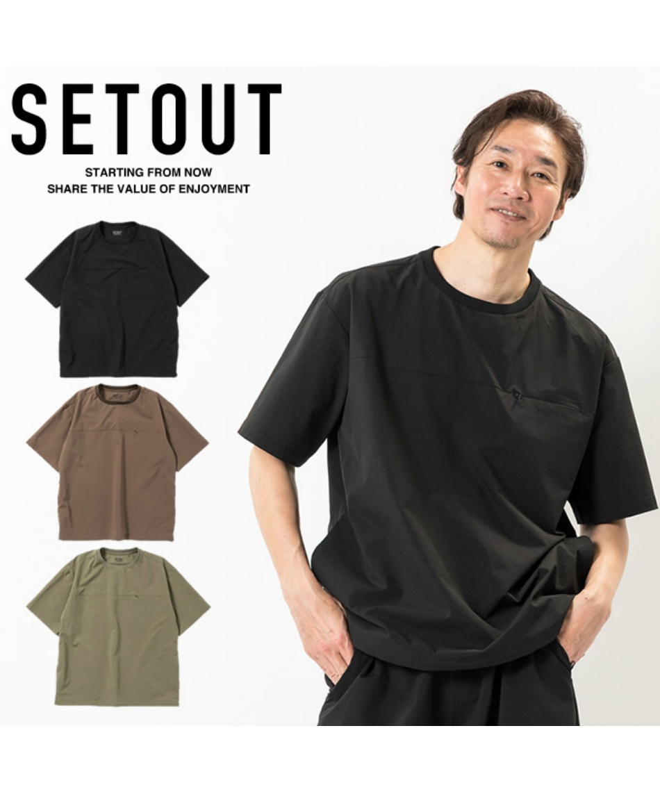 Tシャツ 半袖 ナチュラルテックサイドポケ SS T SO171136D11