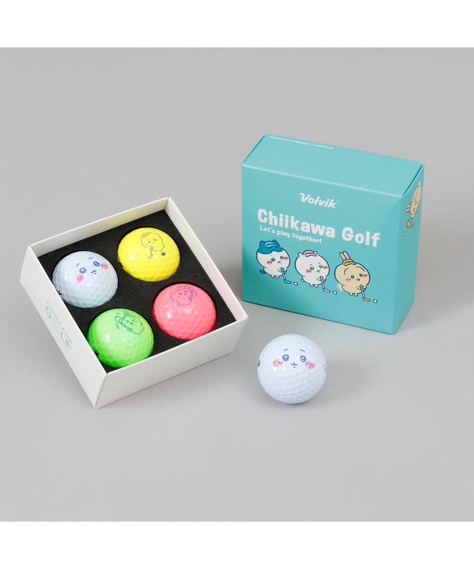 ちいかわGOLF ゴルフボール (半ダース4個入り) Volvik製 Chiikawa