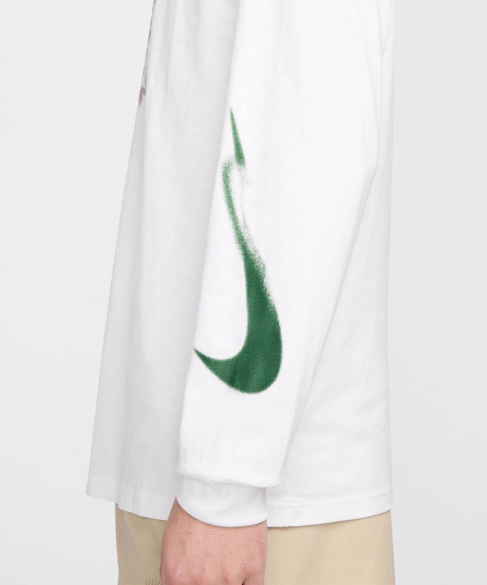 PG 長袖シャツ ホワイト グリーン 5 Tシャツ 長袖 NSW グラフィックロンT OPP2 HV4908-100 | スポーツ用品