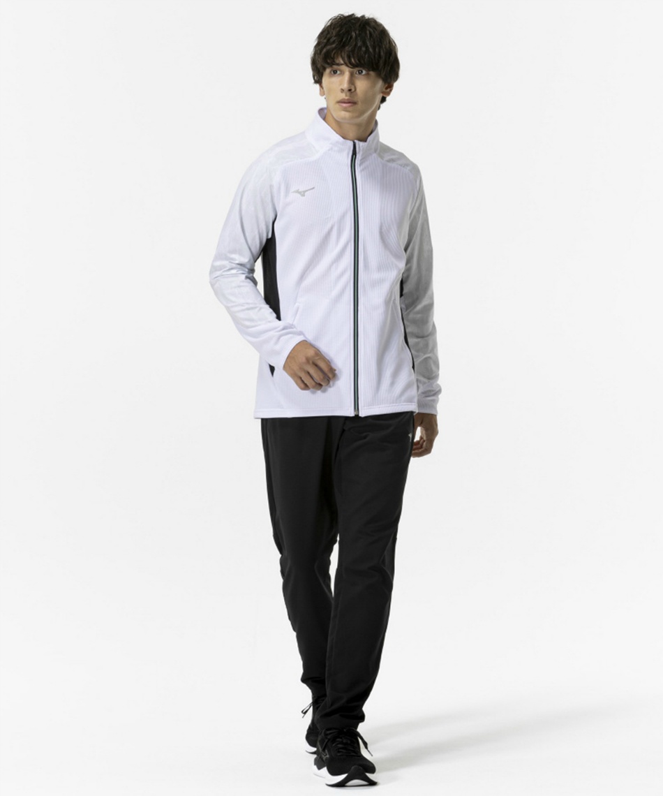 Mizuno ホワイト ジャージ ミズノ(MIZUNO) スポーツウェア ジャージ ジャケット ドライエアロ