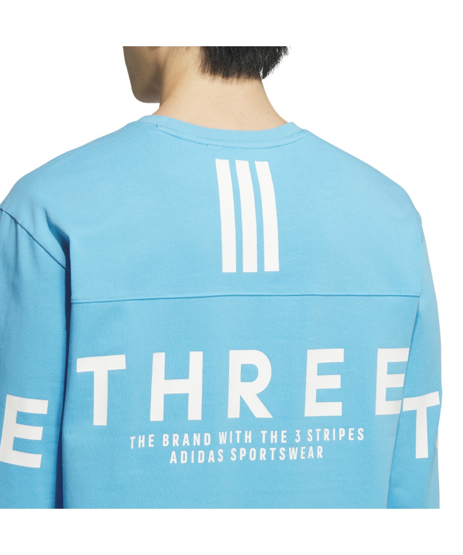 adidas ホットウィールズ 長袖カットソー L 水色 Tシャツ 長袖 ワーディング パック ルーズフィット ヘビーシングル