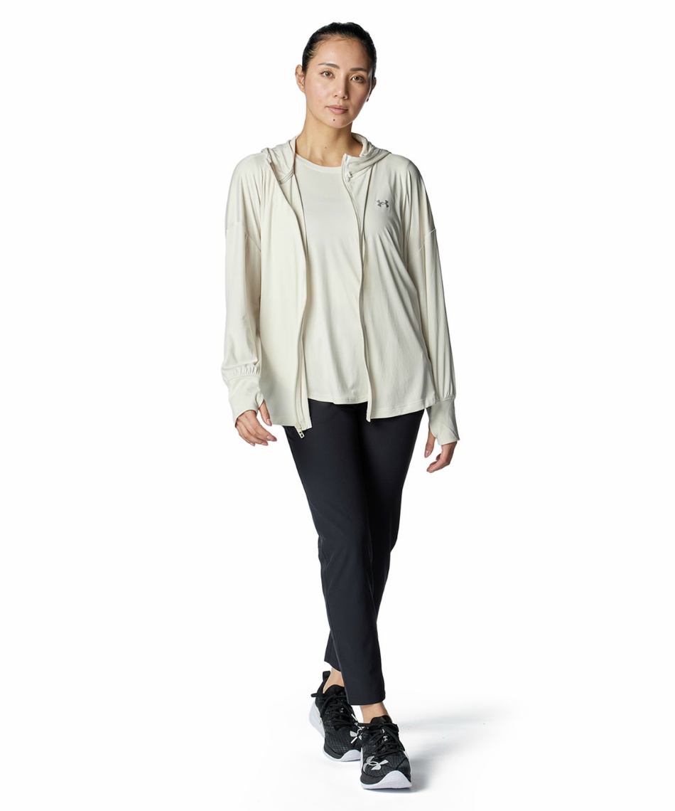 売れ筋商品|||アンダーアーマー パーカー・スウェットシャツ レディース アウター ESSENTIAL HOODIE - Hoodie - black/white 楽天市場】アンダーアーマー パーカー UNDERARMOUR UA ライバル