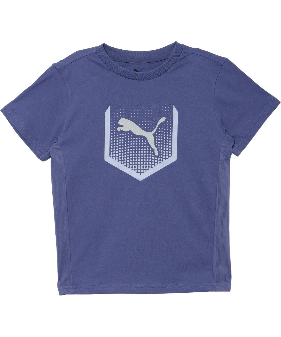 ★プーマ PUMA Tシャツ プラクティス　練習着　ポリ　M★ プーマ キッズ ボーイズ ACTIVE SPORTS ポリ グラフィック 半袖