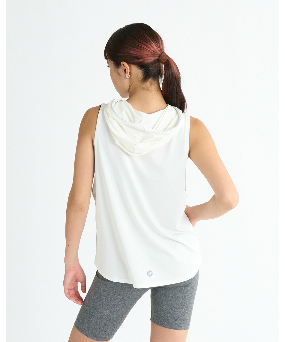 ロキシー(ROXY) ノースリーブシャツ DRIVE ALIVEフード付タンク