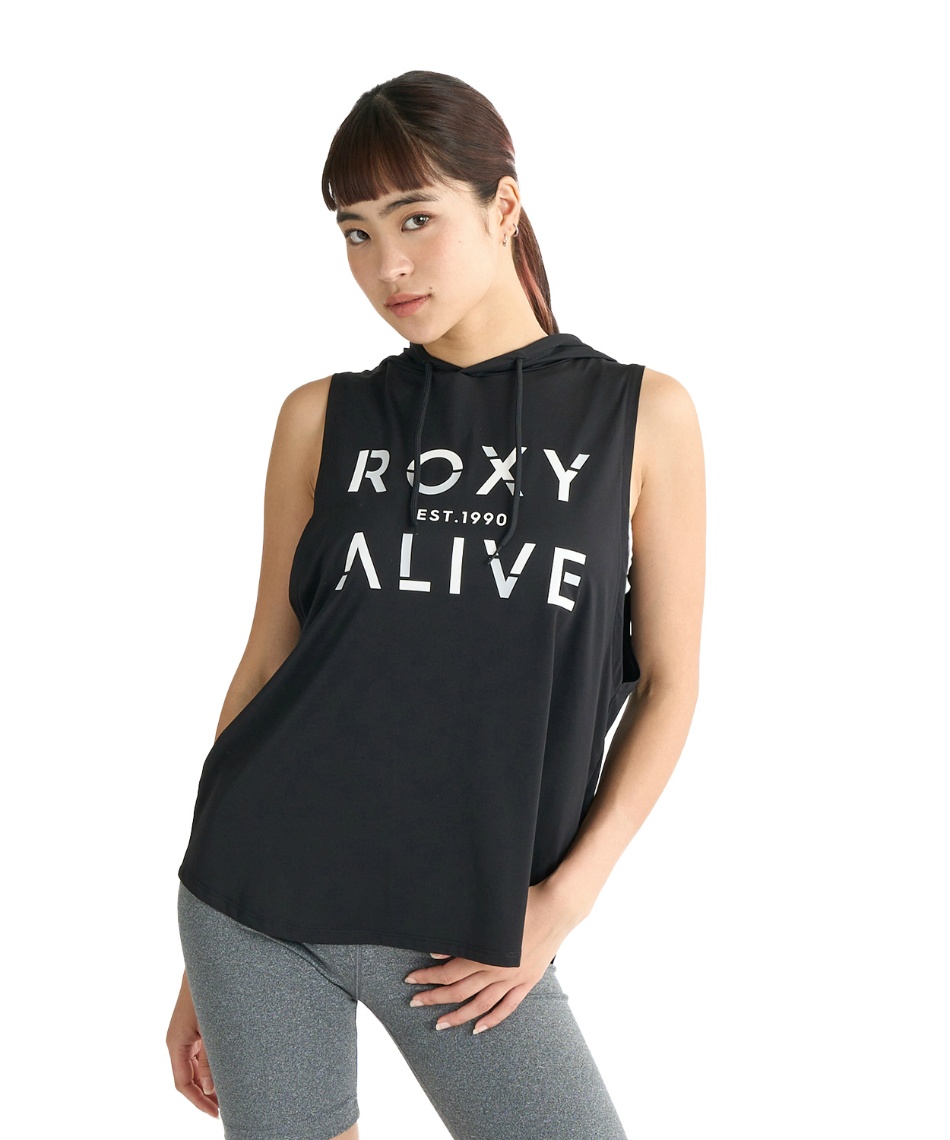 ロキシー(ROXY) ノースリーブシャツ DRIVE ALIVEフード付タンク