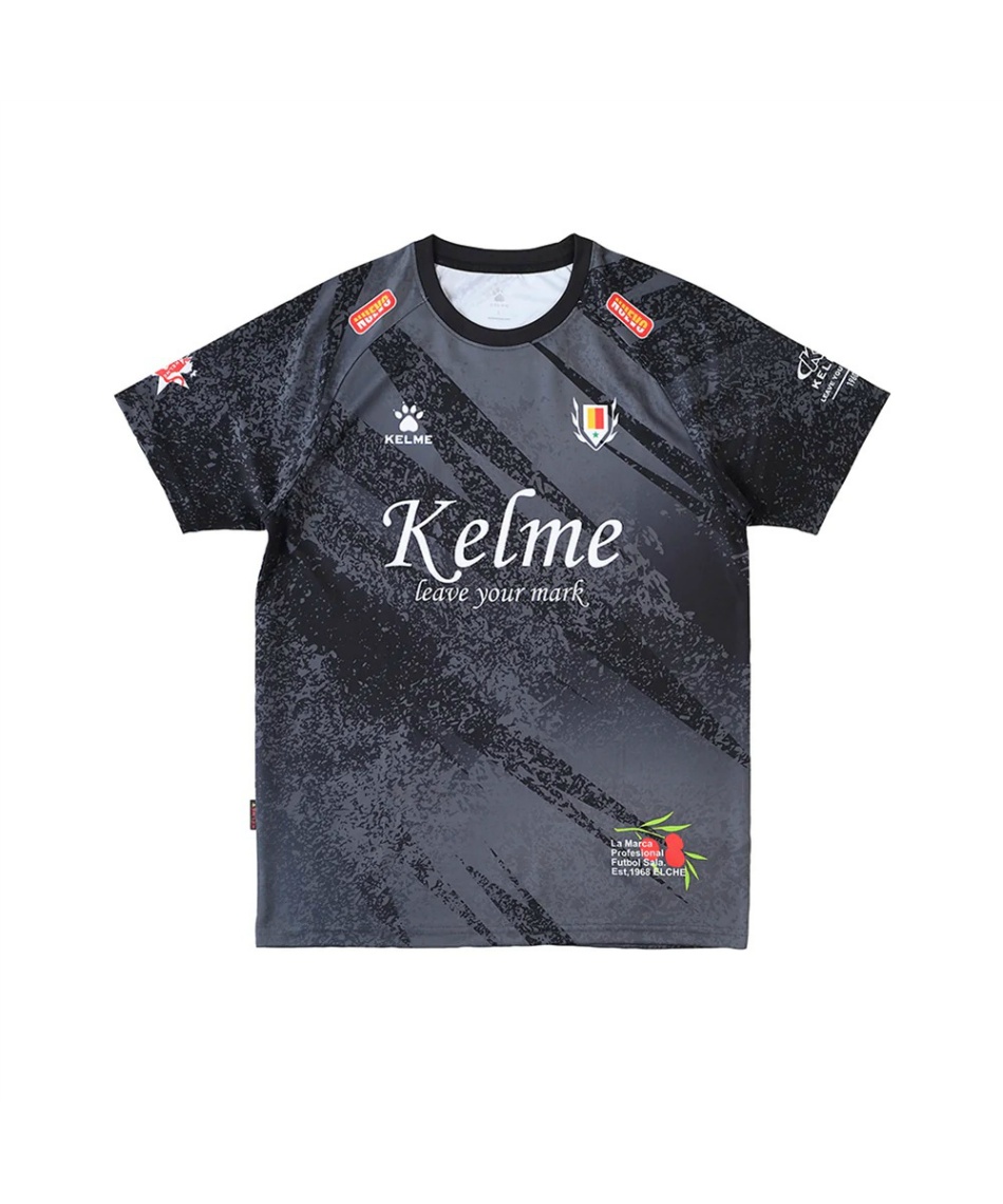 KELME サッカーシャツ 白・紫 ストライプ 25番 KELME サッカーシャツ